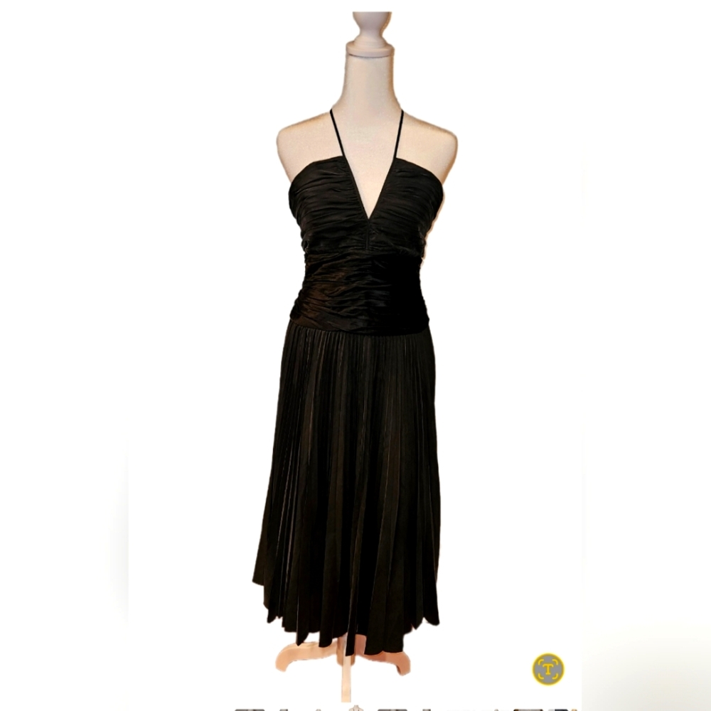 BCBG Women's dress, 100% Silk, NWT, Black,  Size 8